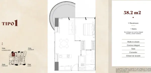 Departamento en venta en Vía Montejo, Mérida — foto 3 de 17