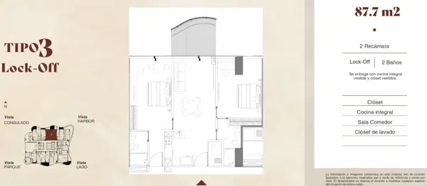 Departamento en venta en Vía Montejo, Mérida — foto 3 de 17