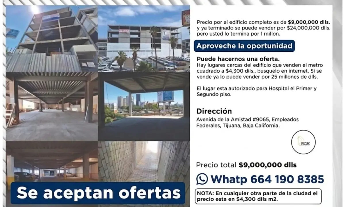 Edificio en venta en Empleados Federales, Tijuana