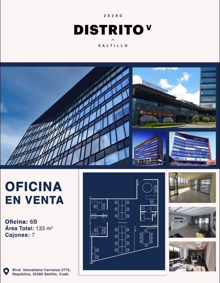 Oficina en renta en Republica Poniente, Saltillo — foto 1 de 6