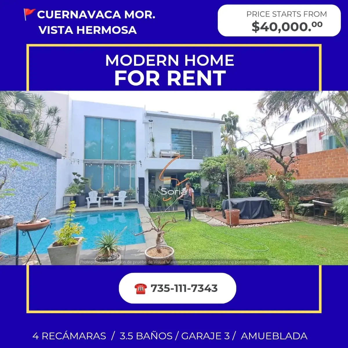 Casa en renta en Vista Hermosa, Cuernavaca — foto 1 de 36