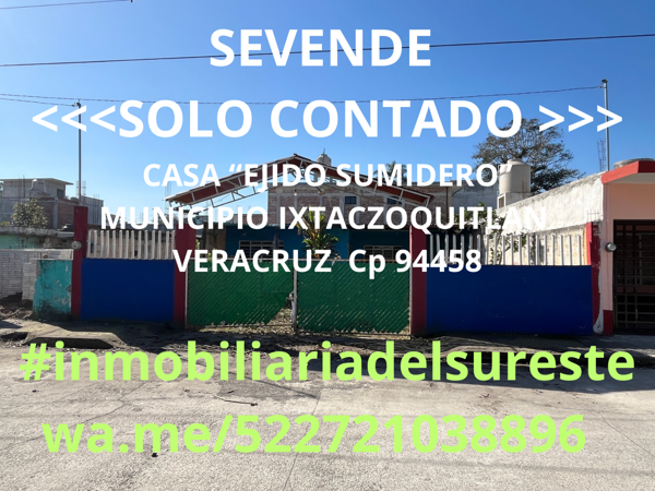 Casa en venta en Sumidero, Ixtaczoquitlán, Veracruz de Ignacio de la Llave