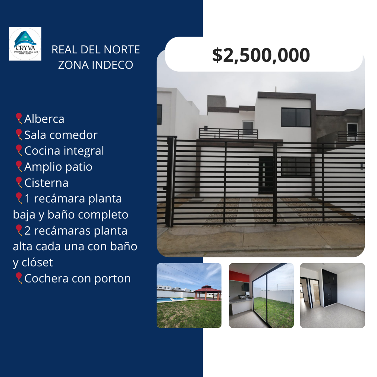 Casa en venta en Indeco Unidad, Centro — foto 1 de 9