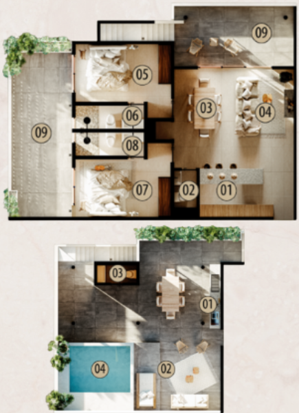 Departamento en venta en Villas Huracanes, Tulum — foto 2 de 11