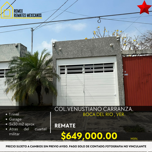 Casa en venta en Venustiano Carranza, Boca del Río — foto 3 de 3