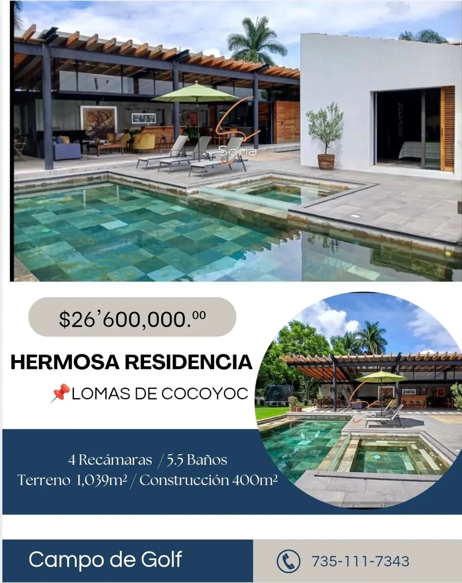 Casa en venta en Lomas de Cocoyoc, Atlatlahucan — foto 1 de 25