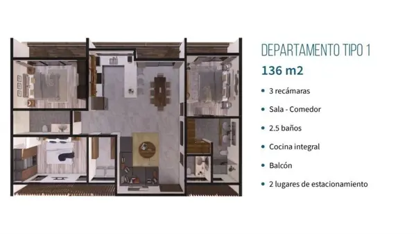 Departamento en venta en Espíritu Santo, Jilotzingo — foto 2 de 4
