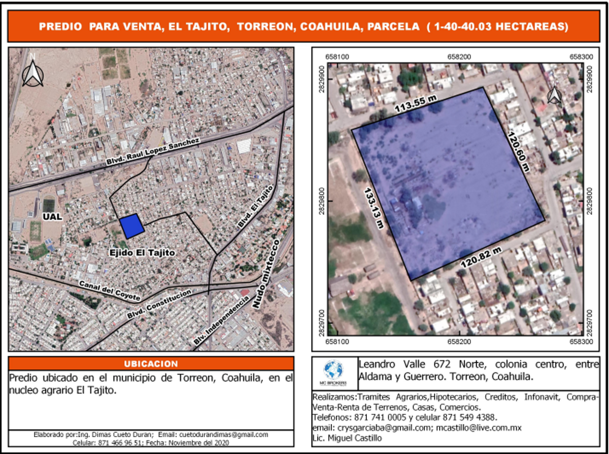 Terreno en venta en El Tajito, Torreón — foto 1 de 8
