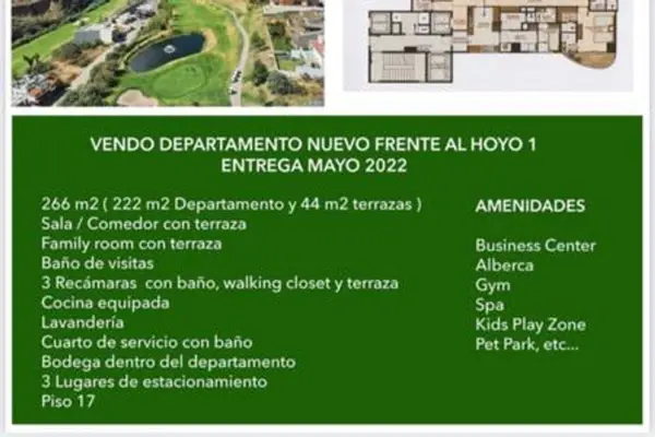 Departamento en venta en Bosque Real Departamento en venta en Bosque Real