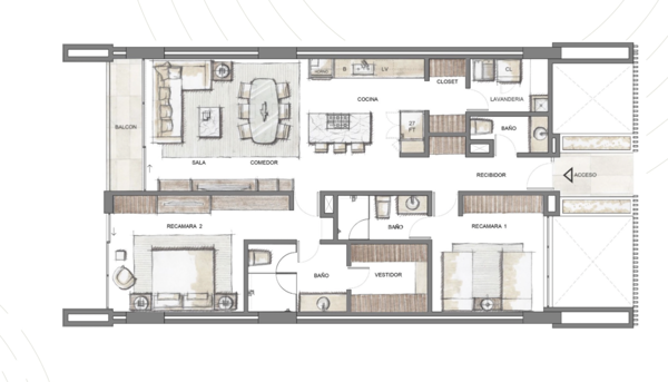 Departamento en venta en Del Valle, San Pedro Garza García — foto 2 de 14