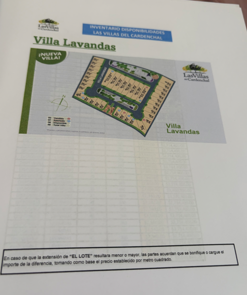 Terreno en laz Villas