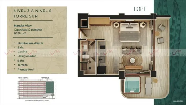 Departamento en venta en Los Tucanes (Supermanzana 242), Benito Juárez — foto 3 de 10