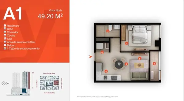 Departamento en venta en Mitras Centro, Monterrey — foto 3 de 8