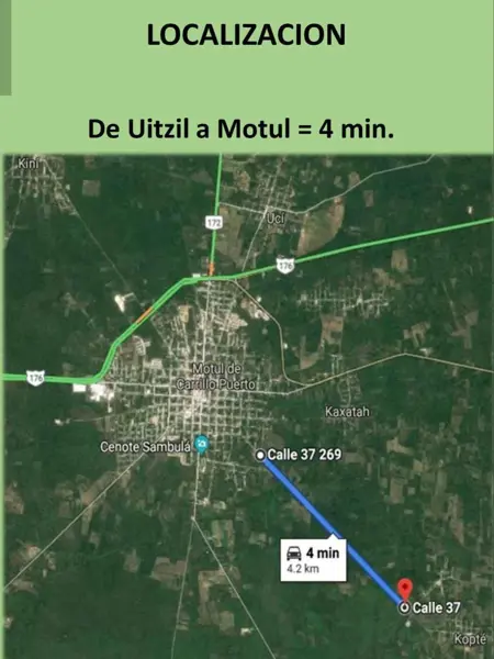 Terreno en venta en Kopte, Motul — foto 3 de 9