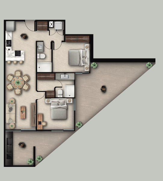 Departamento en venta en Cerradas Concordia, Apodaca — foto 2 de 14
