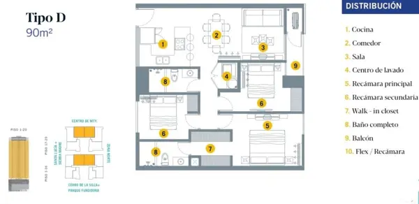 Departamento en venta en Centro, Monterrey — foto 2 de 15