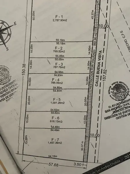 Terreno en Venta en San Andrés Cholula