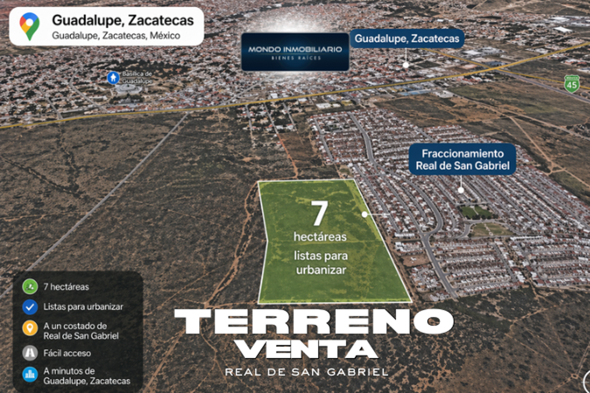 Terreno en venta en Real de San Gabriel, Guadalupe