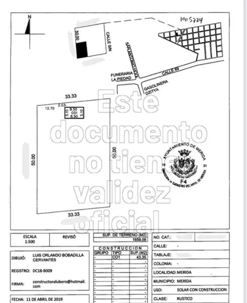 Terreno en venta en Dzitya, Mérida — foto 2 de 2