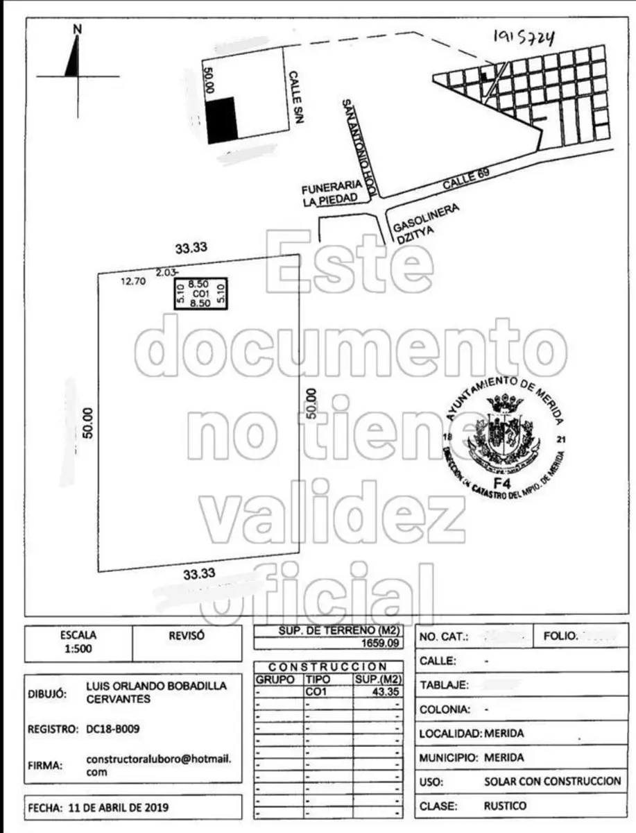 Terreno en venta en Dzitya, Mérida — foto 1 de 2