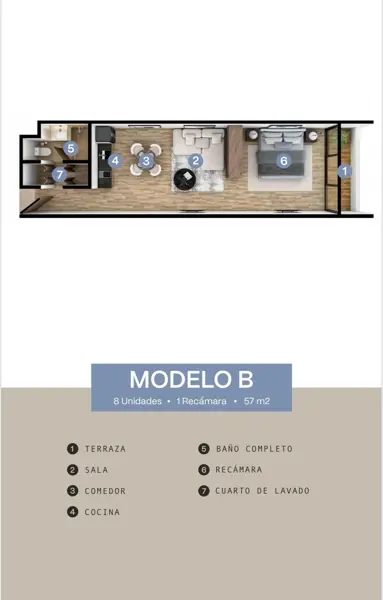 Departamento en venta en San Ramon Norte, Mérida — foto 3 de 10