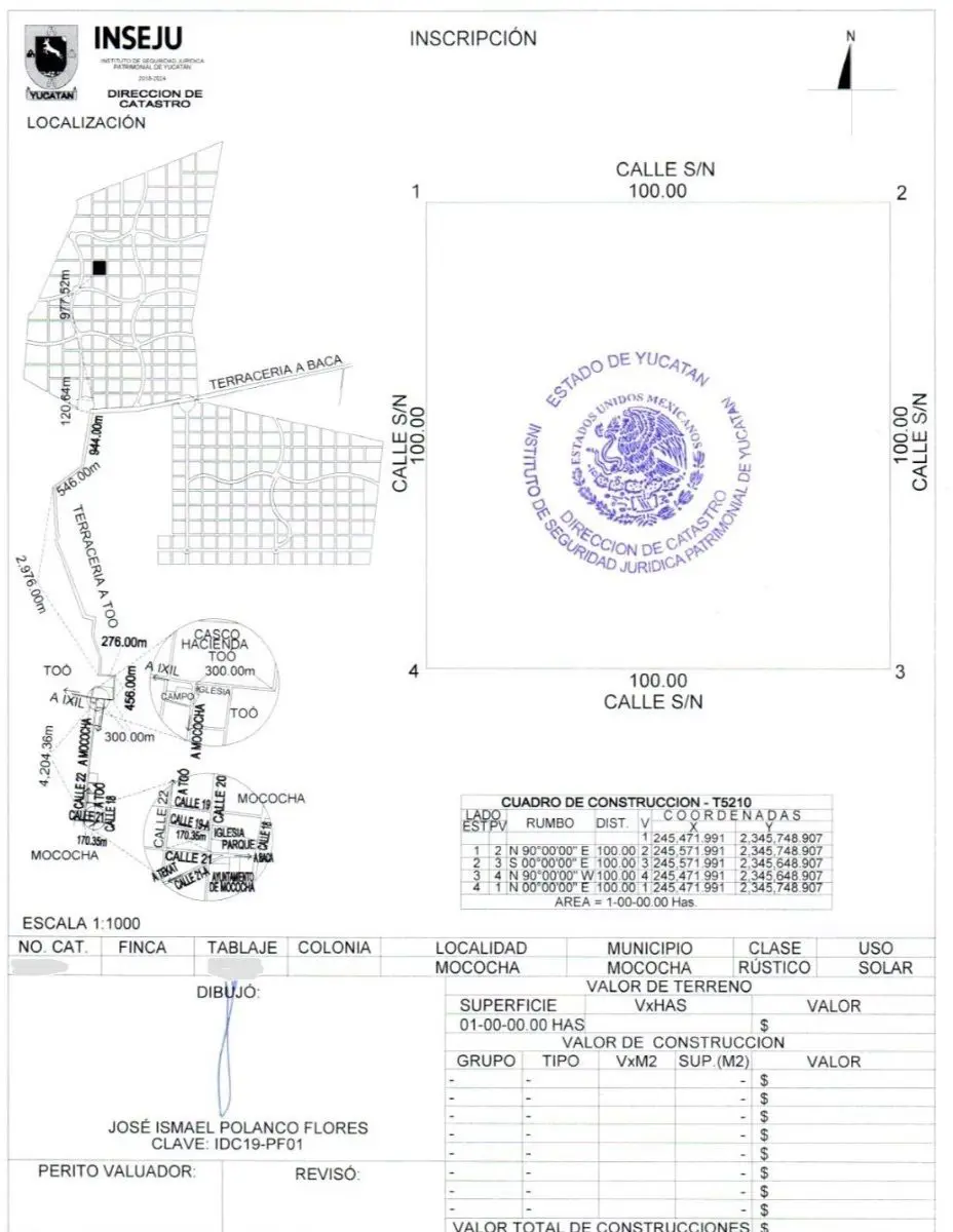 Terreno en venta en Mococha, Mocochá