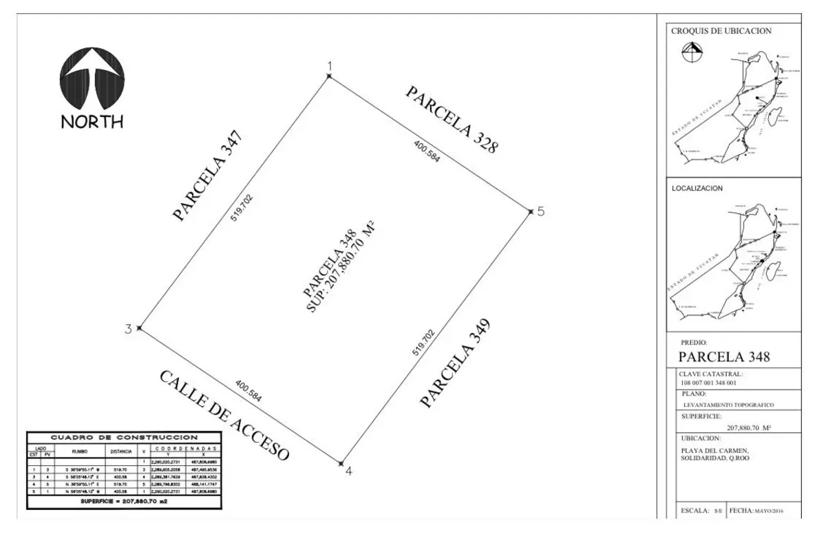 Terreno en venta en Playa del Carmen, Playa del Carmen — foto 1 de 3