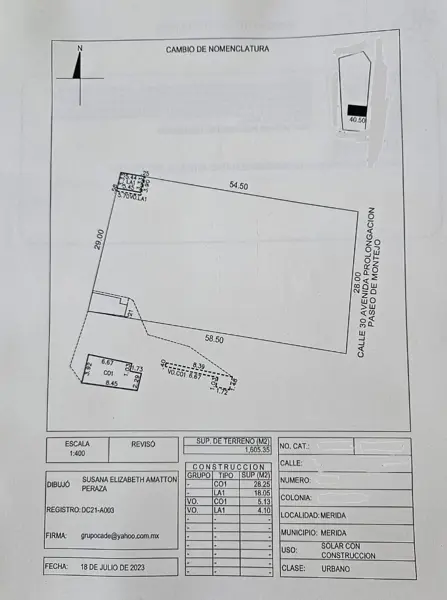 Terreno en venta en Buenavista, Mérida — foto 2 de 5