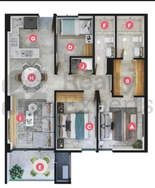 Departamentos en Venta en Cumbres 3er sector