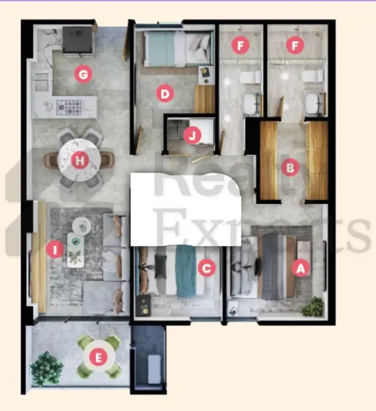 Departamento en venta en Cumbres 3 sector, Monterrey — foto 3 de 3