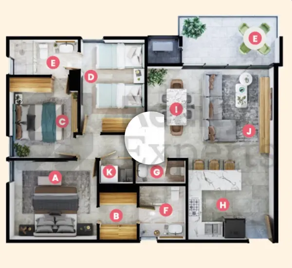 Departamento en venta en Cumbres 3 sector, Monterrey — foto 3 de 3