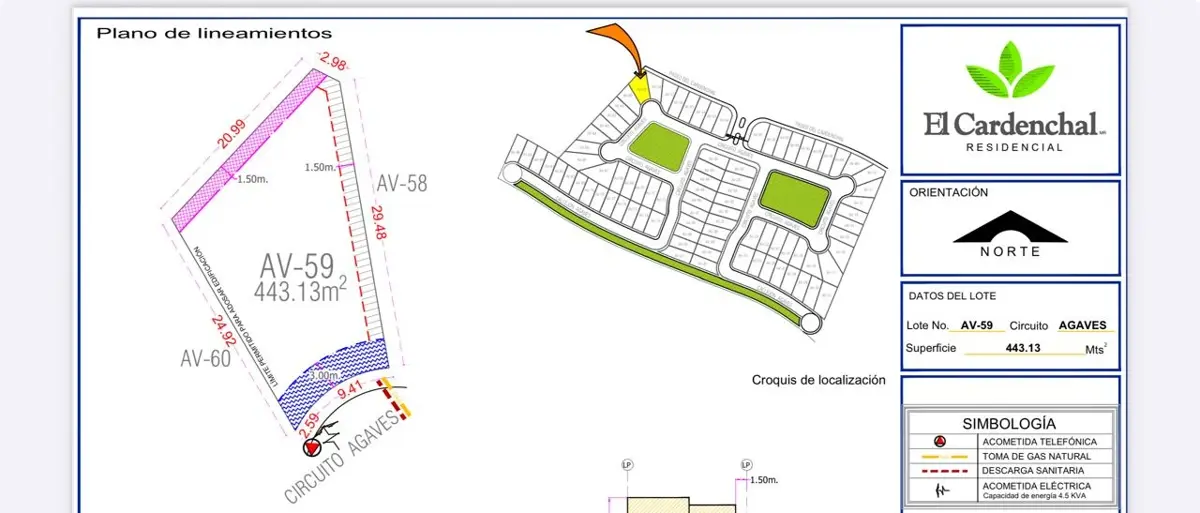 Vista 2 de TERRENO RESIDENCIAL EN VENTA, CERRADA AGAVES