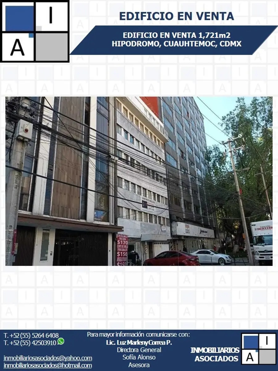 Edificio en venta en Hipodromo, Cuauhtémoc — foto 1 de 5