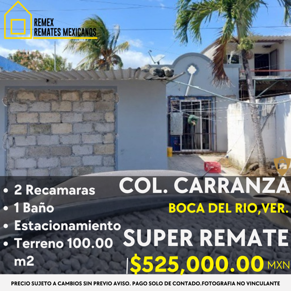 Casa en venta en Venustiano Carranza, Boca del Río — foto 2 de 2