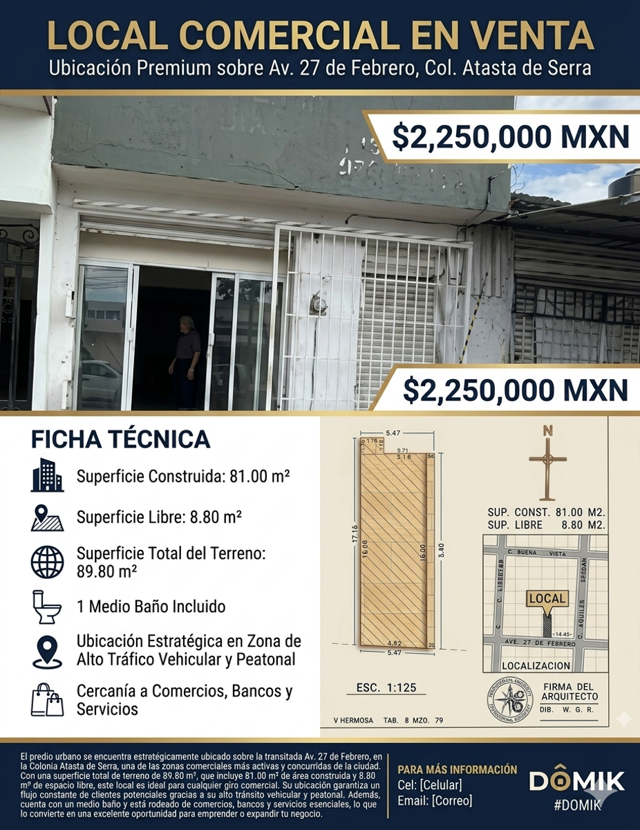Local en venta en Atasta de Serra, Centro — foto 1 de 17