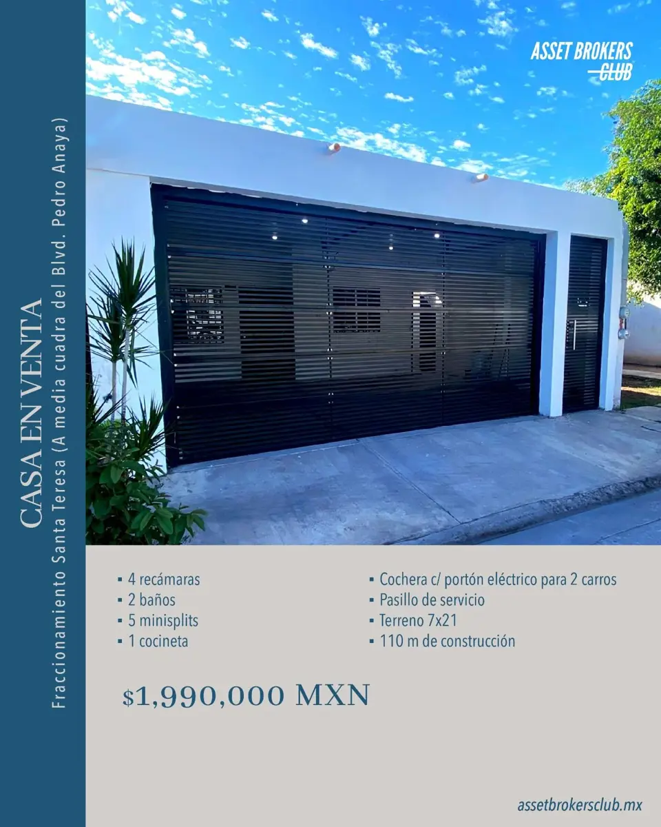 Casa en venta en Santa Teresa, Ahome — foto 1 de 5