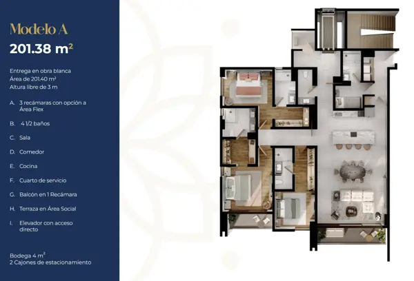 Departamento en venta en Del Valle, San Pedro Garza García — foto 2 de 12