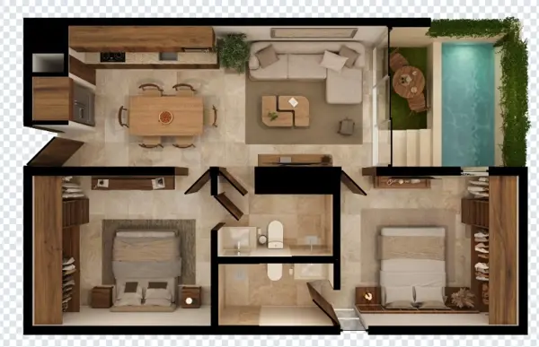 Departamento en venta en Conkal, Conkal — foto 2 de 10