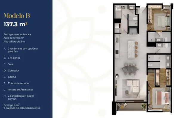 Departamento en venta en Del Valle, San Pedro Garza García — foto 2 de 12