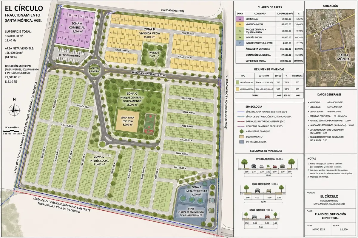Terreno en venta en Rinconada Santa Mónica, Aguascalientes