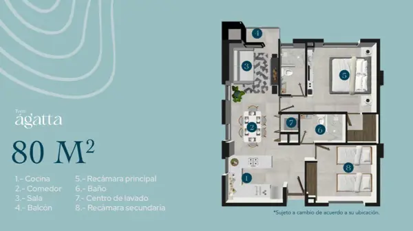 Departamento en venta en Loma Blanca, Santa Catarina — foto 3 de 3