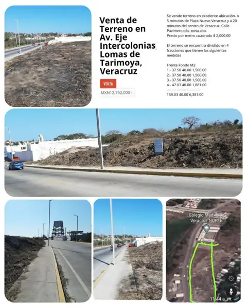 Terreno en venta en Lomas de Tarimoya, Veracruz — foto 3 de 10