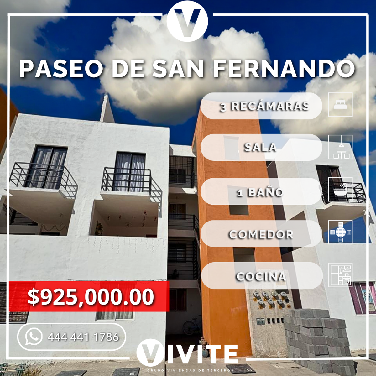 Departamento en venta en Paseo de San Fernando, Soledad de Graciano Sánchez — foto 1 de 9