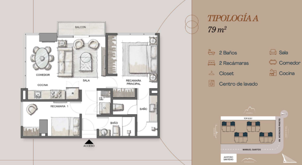Departamento en venta en Del Valle, San Pedro Garza García — foto 2 de 9