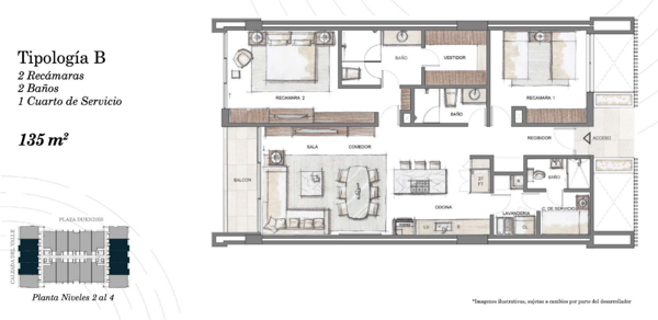 Departamento en venta en Las Calzadas, San Pedro Garza García — foto 3 de 12