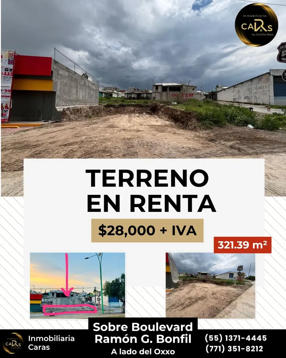 Terreno en renta en San Pedro Nopancalco, Pachuca de Soto — foto 1 de 3