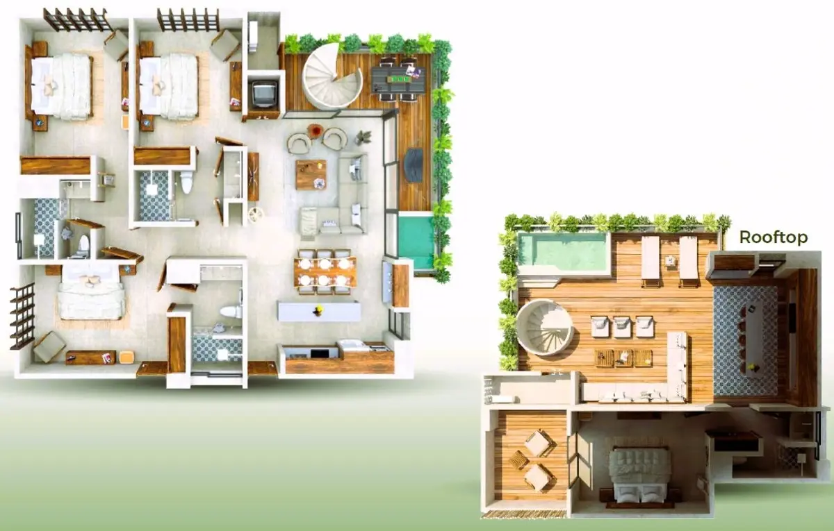 Departamento en venta en Aldea Zama, Tulum — foto 1 de 11