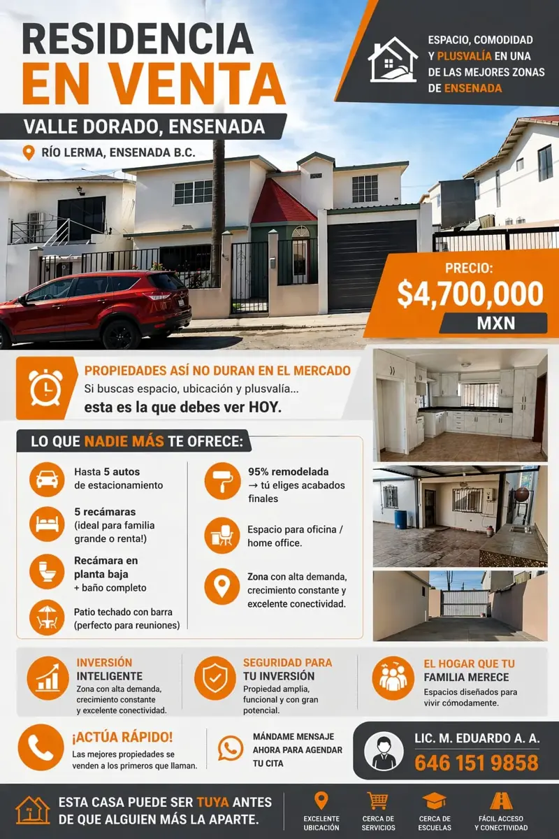 Casa en venta en Valle Dorado, Ensenada — foto 1 de 19