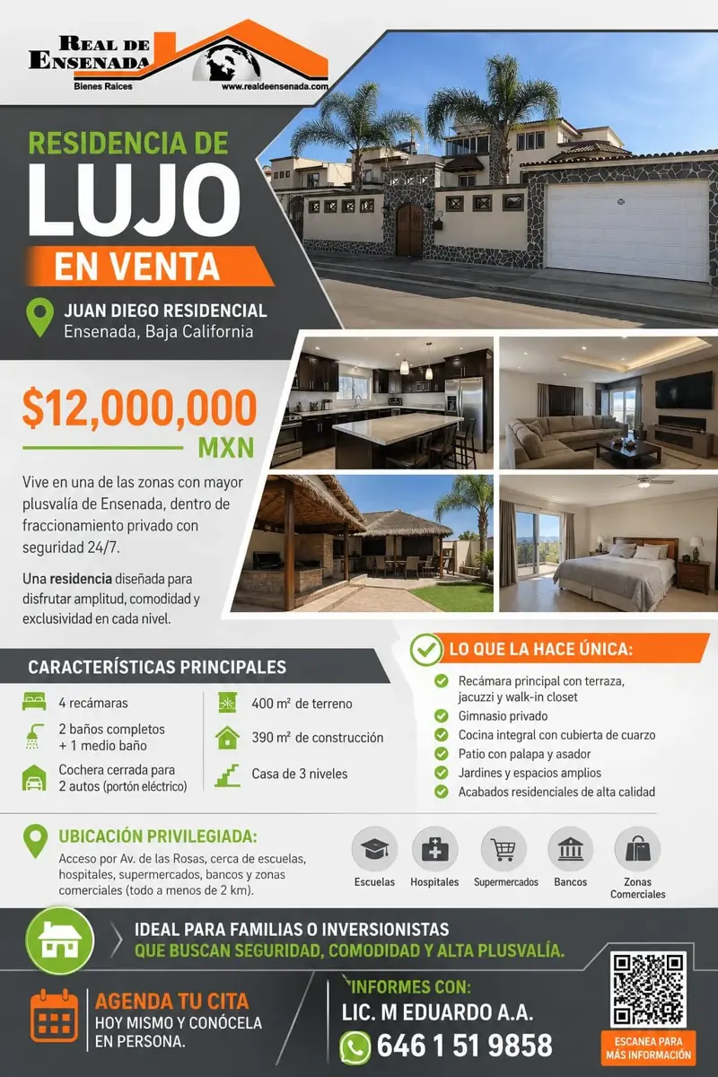 Casa en venta en Juan Diego, Ensenada — foto 1 de 27