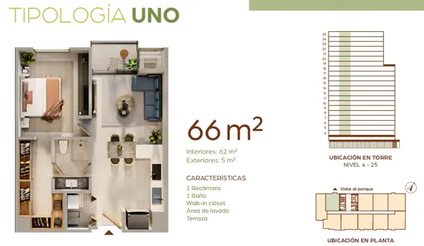 Departamento en venta en Ladrillera, Monterrey — foto 2 de 10